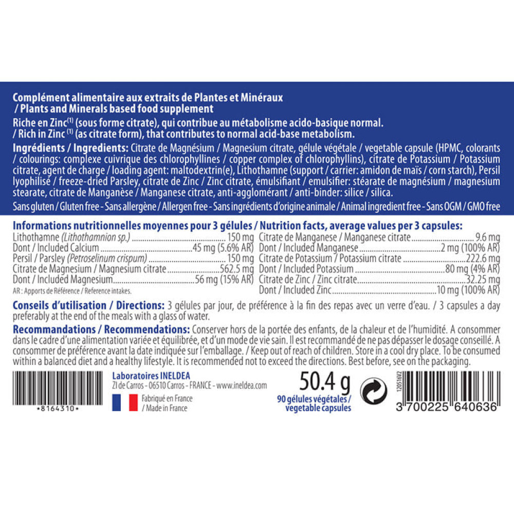 Пробіотик INELDEA SANTE NATURELLE ACIDO-BASE® 90 Caps
