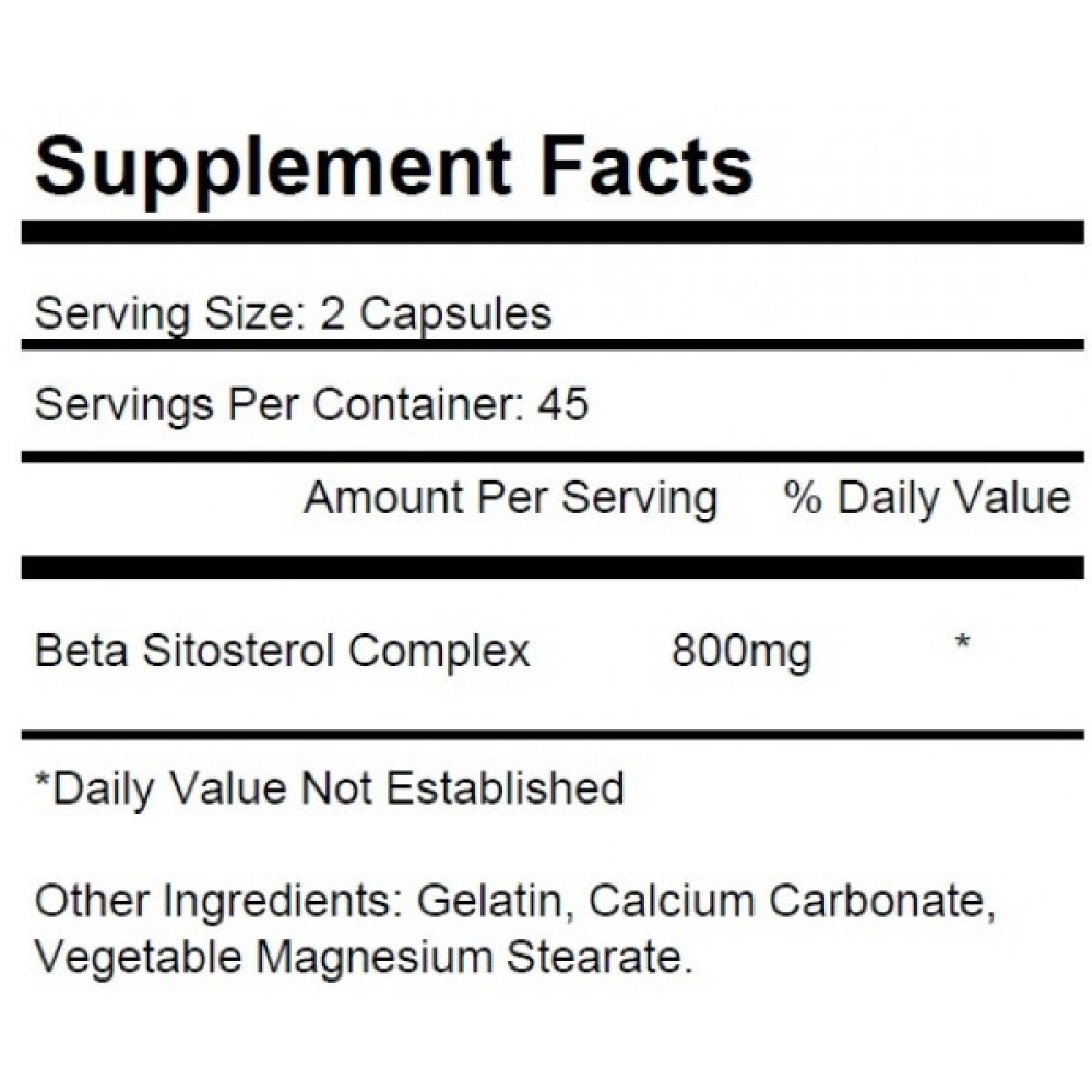 Бета-ситостерол Krk Supplements Beta Sitosterol 800 mg 90 Caps