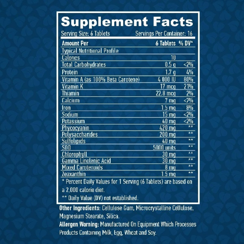 Спіруліна Haya Labs All Natural Spirulina 500 mg 100 Tabs
