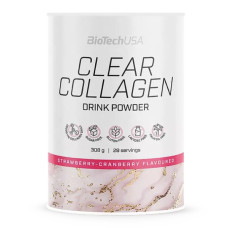 Хондропротектор (для спорту) BioTechUSA Clear Collagen 308 g /28 servings/ Strawberry Cranberry