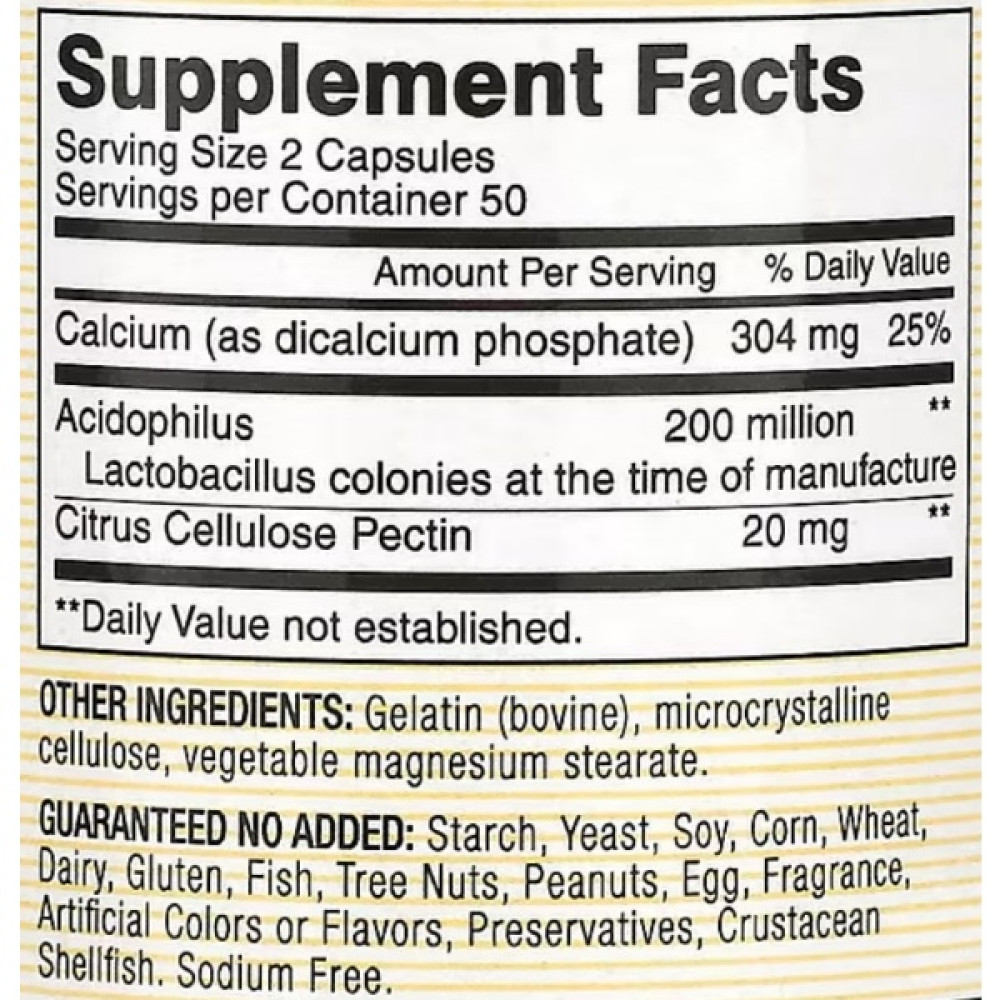 Пробіотик Mason Natural Probiotic Acidophilus with Pectin 100 Caps