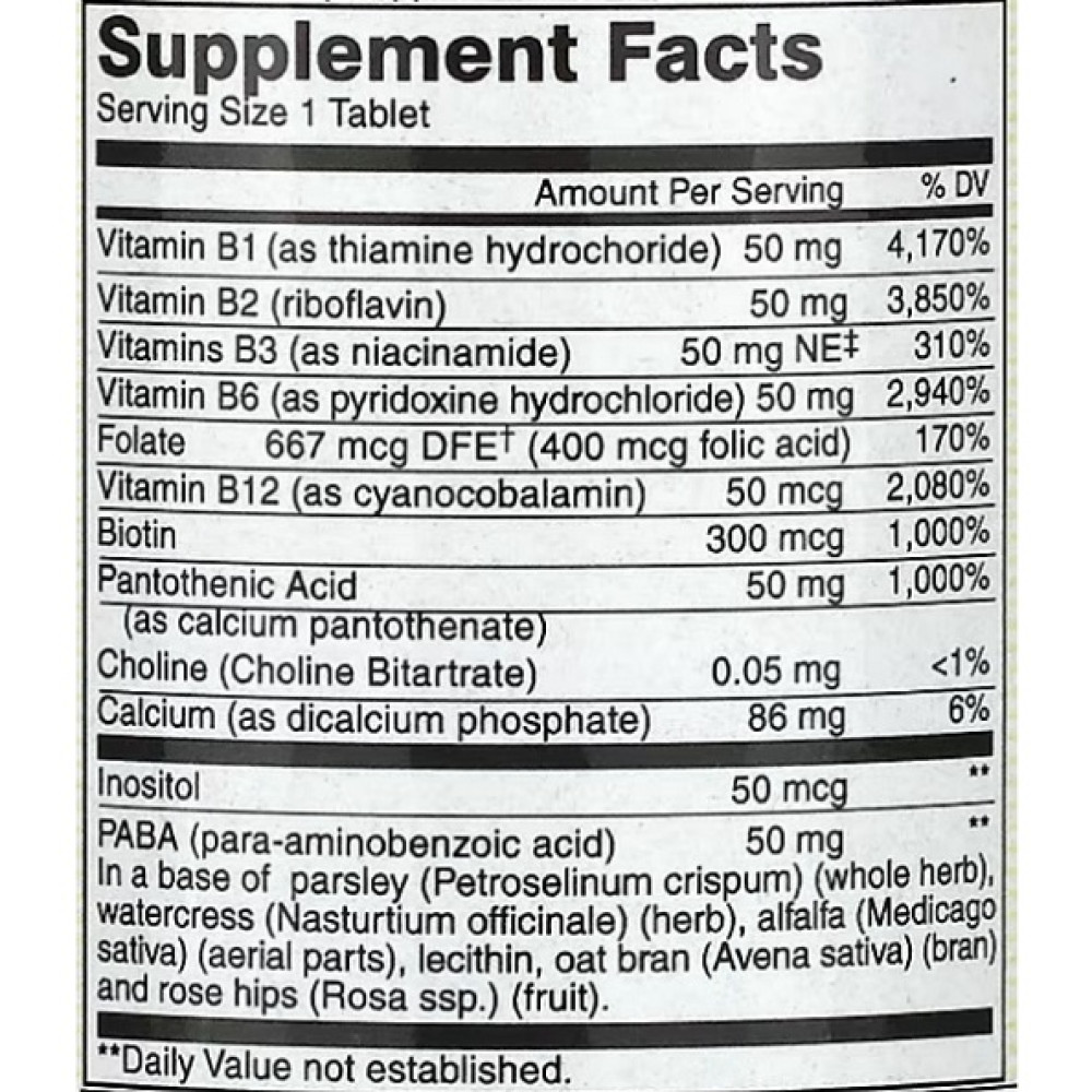 В комплекс Mason Natural B-50 Complex 100 Tabs