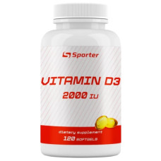 Вітамін D для спорту Sporter Vitamin D3 2000 IU 120 Softgels