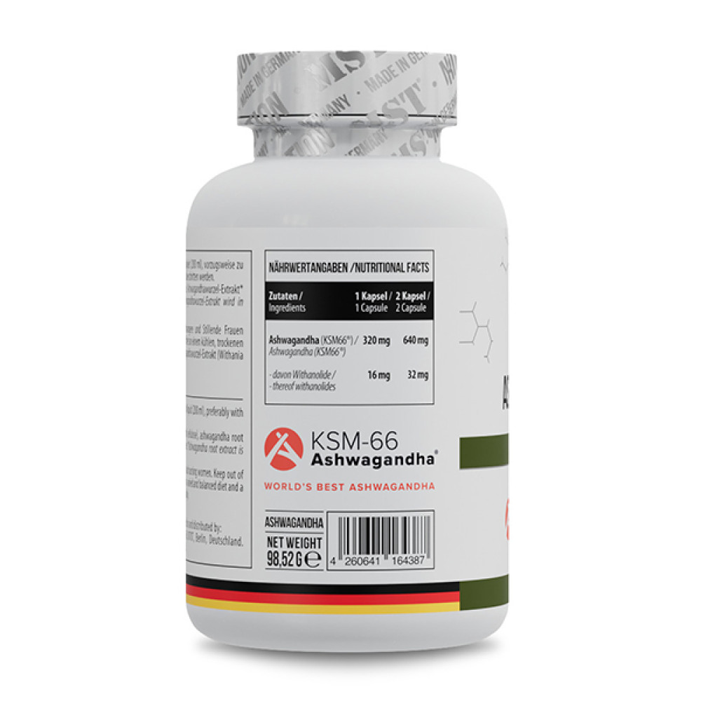 Ашфаганда для спорту MST Nutrition Ashwagandha KSM-66 120 Caps