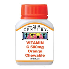 Вітамін C 21st Century Vitamin C 500 mg 100 Chewable Tabs Orange