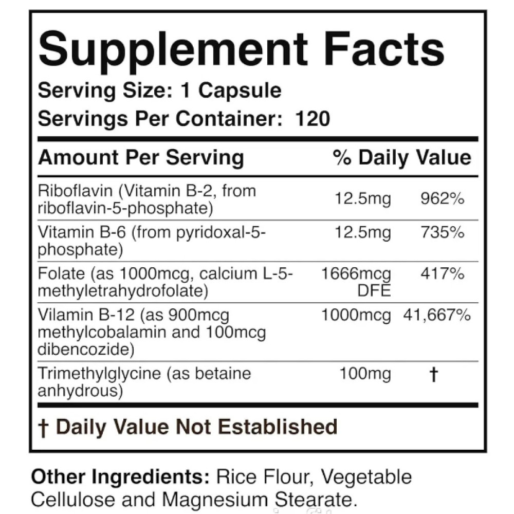 В комплекс Double Wood Methylated Multi-vitamin 120 Caps