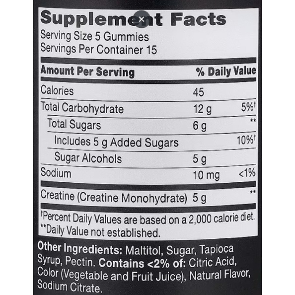 Креатин моногідрат 21st Century Full Fuel 365™, Creatine Monohydrate (1 g per Gummy) 75 Gummies Mixed Berry