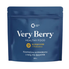 Клітковина Green Visa Very Berry 9 Superfoods + Prebiotics 300 g /15 servings/