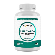 Мурашине дерево Biotus Pau D'Arco 500 mg 100 Caps