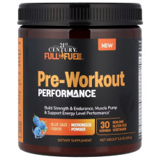 Комплекс до тренування 21st Century Full Fuel 365™, Pre-Workout Performance 165 g /30 servings/ Blue Raz