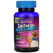Вітамінно-мінеральний комплекс для дітей 21st Century Zoo Friends Multi Gummies 60 Gummies