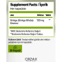 Гінкго Білоба Orzax Ocean Ginkgo Biloba 120 mg 30 Veg Caps