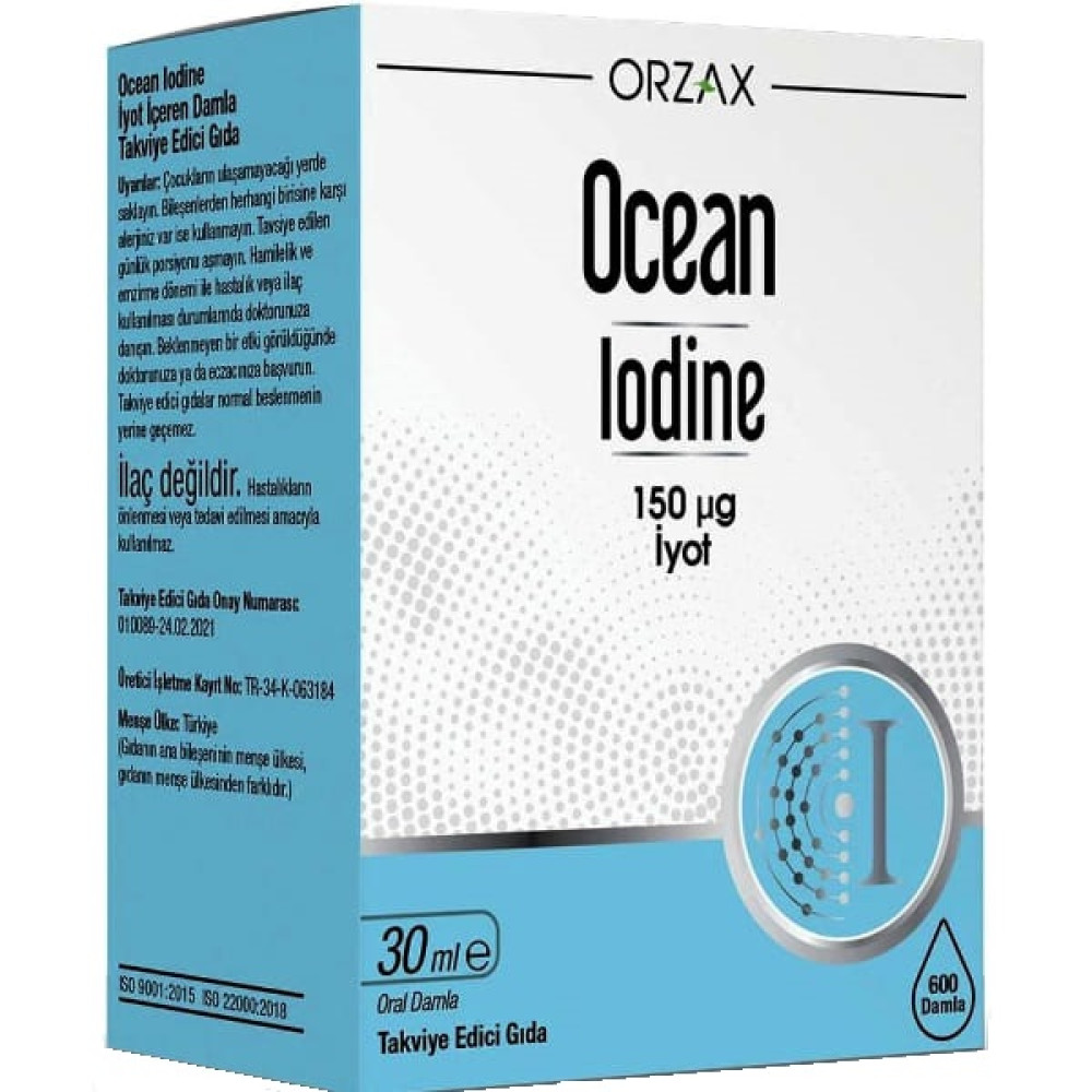 Мікроелемент Йод Orzax Ocean Iodine 30 ml /600 servings/