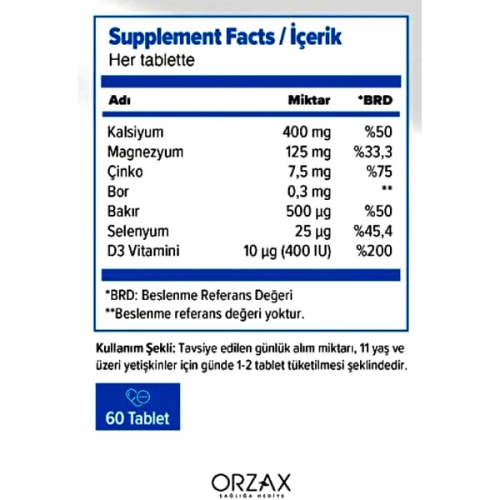 Вітамінно-мінеральний комплекс Orzax Ocean OsteoFine 60 Tabs