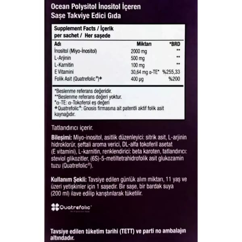 Копмлекс для профілактики репродуктивної функції у жінок Orzax Ocean Polysitol 4 g 30 sachet Peach