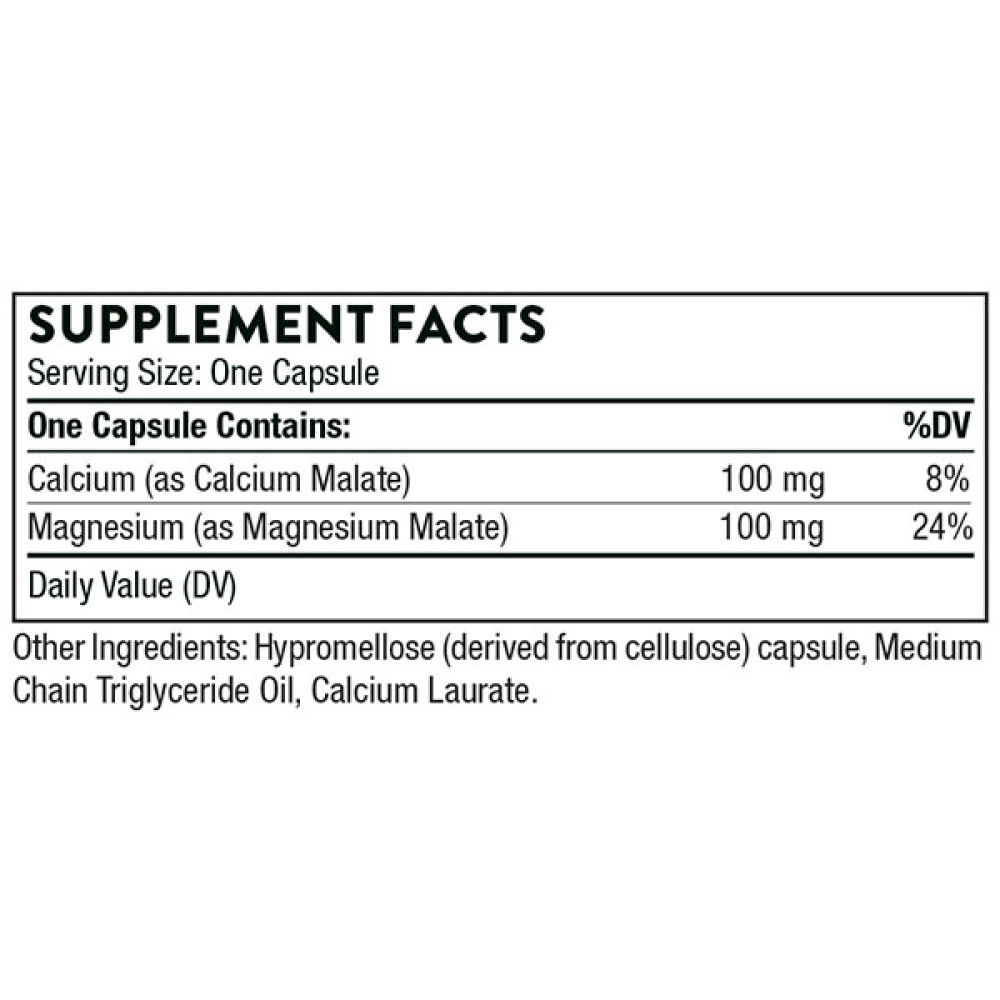 Мультимінеральний комплекс Thorne Research Calcium-Magnesium Malate 240 Caps