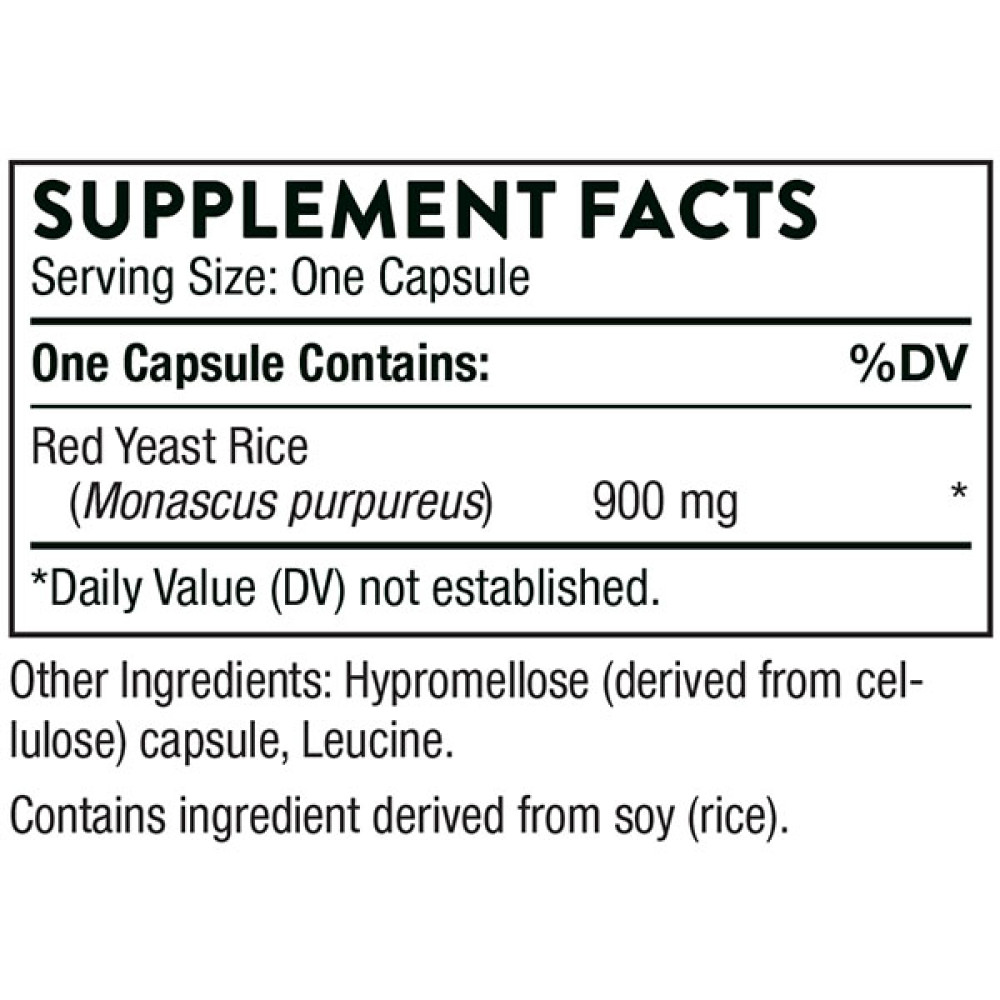 Червоний рис Thorne Research Choleast-900 Red Yeast Rice 120 Caps