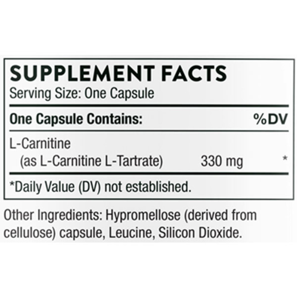 Карнітін Thorne Research L-Carnitine 330 mg 60 Caps