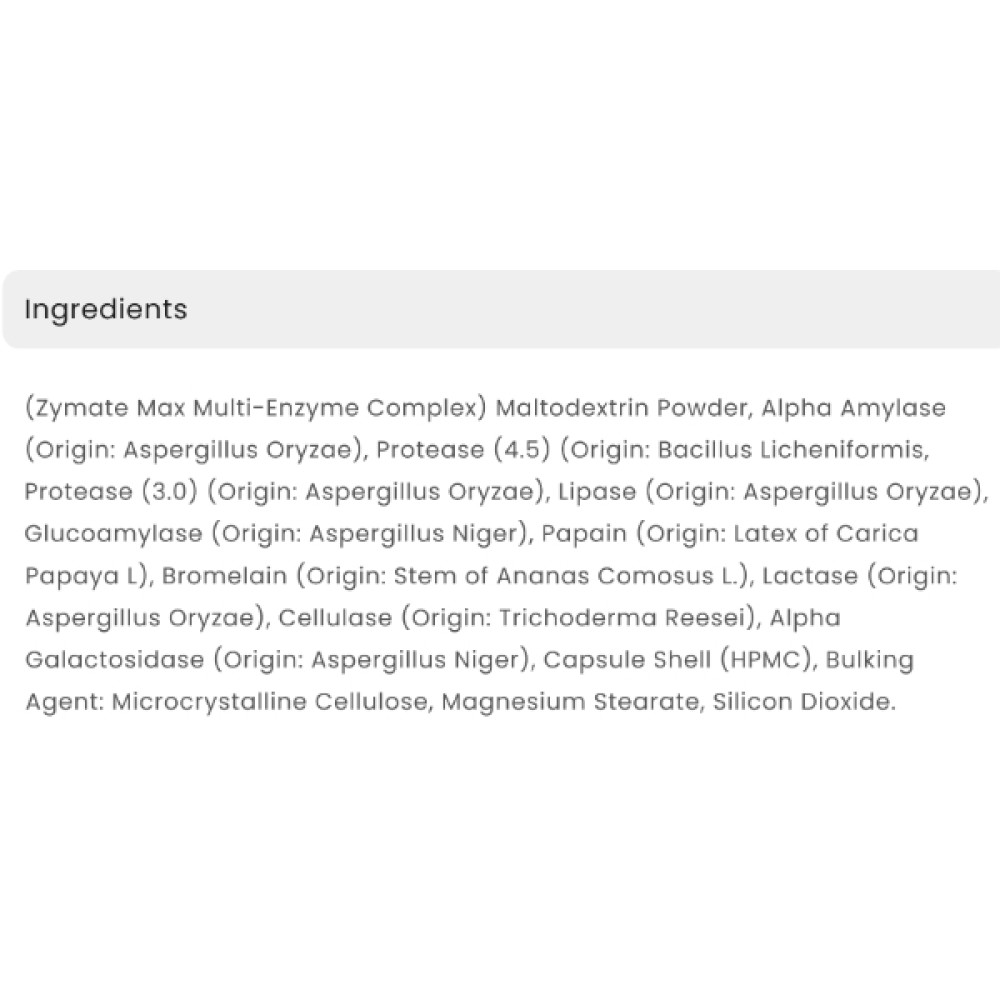 Ензими для спорту Applied Nutrition Digestive Enzyme 60 Caps