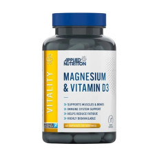 Вітамінно-мінеральний комплекс для спорту Applied Nutrition Magnesium & Vitamin D3 60 Caps