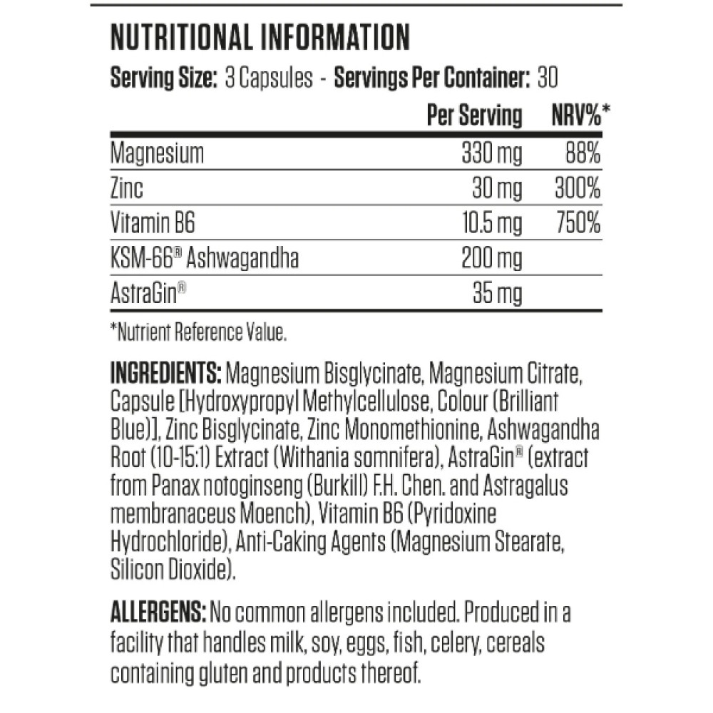 Тестостероновий бустер Applied Nutrition Zinc, Magnesium & Vitamin B6 90 Caps