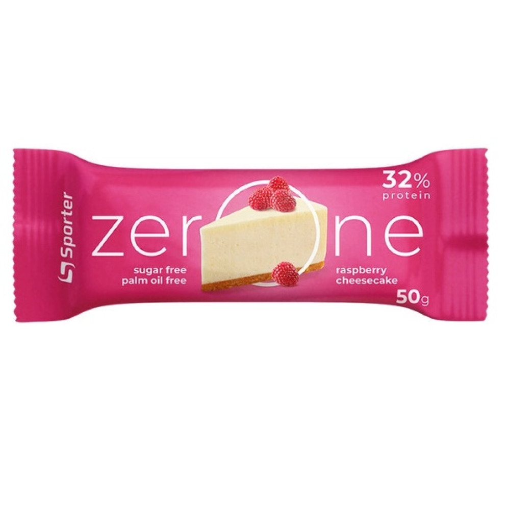 Протеїновий батончик Sporter Zero One 25 х 50 g Raspberry Cheesecake