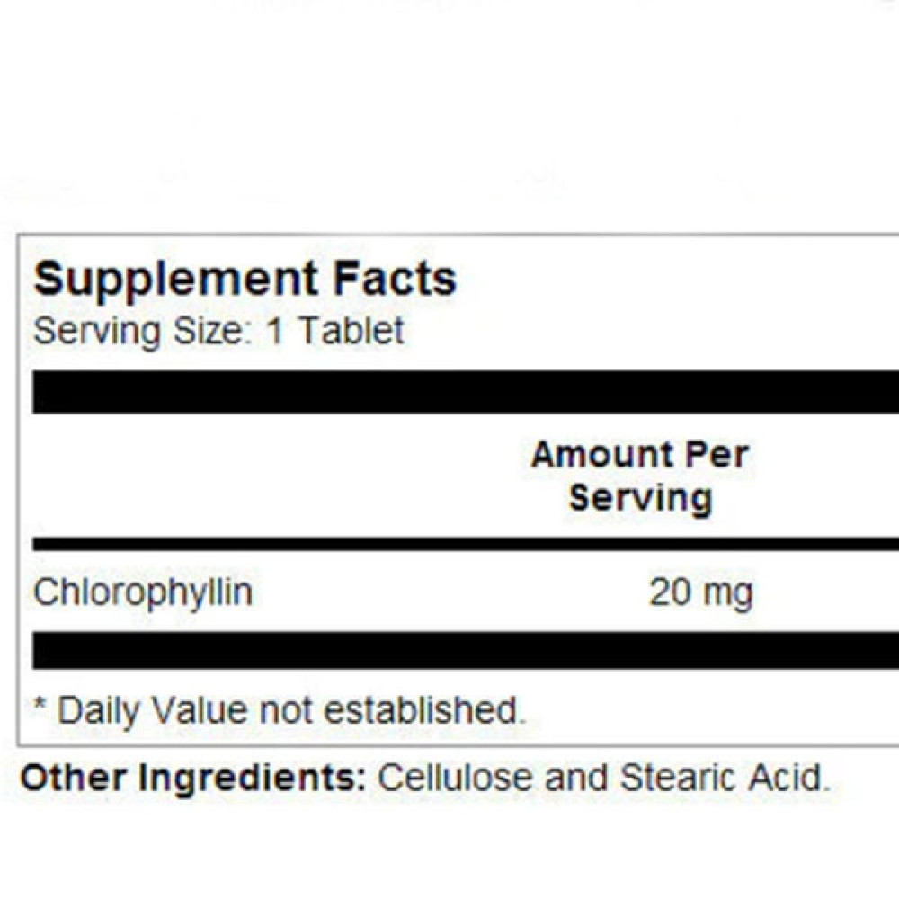 Комплекс для травлення KAL Chlorophyll 20 mg 100 Tabs