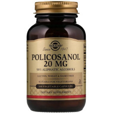Комплекс для профілактики тиску та кровообігу Solgar Policosanol 20 mg 100 Veg Caps