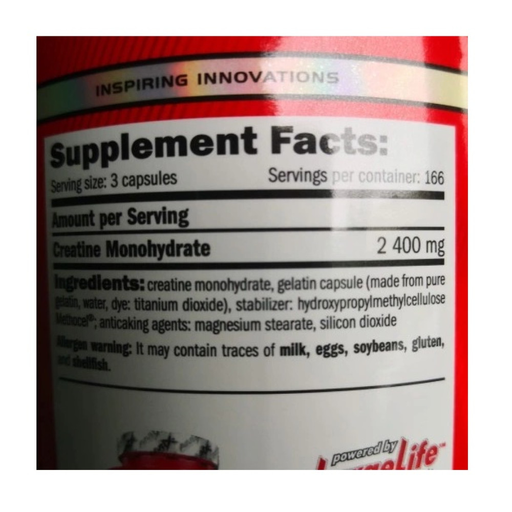 Креатин моногідрат Amix Nutrition Creatine Monohydrate 800 mg 220 Caps