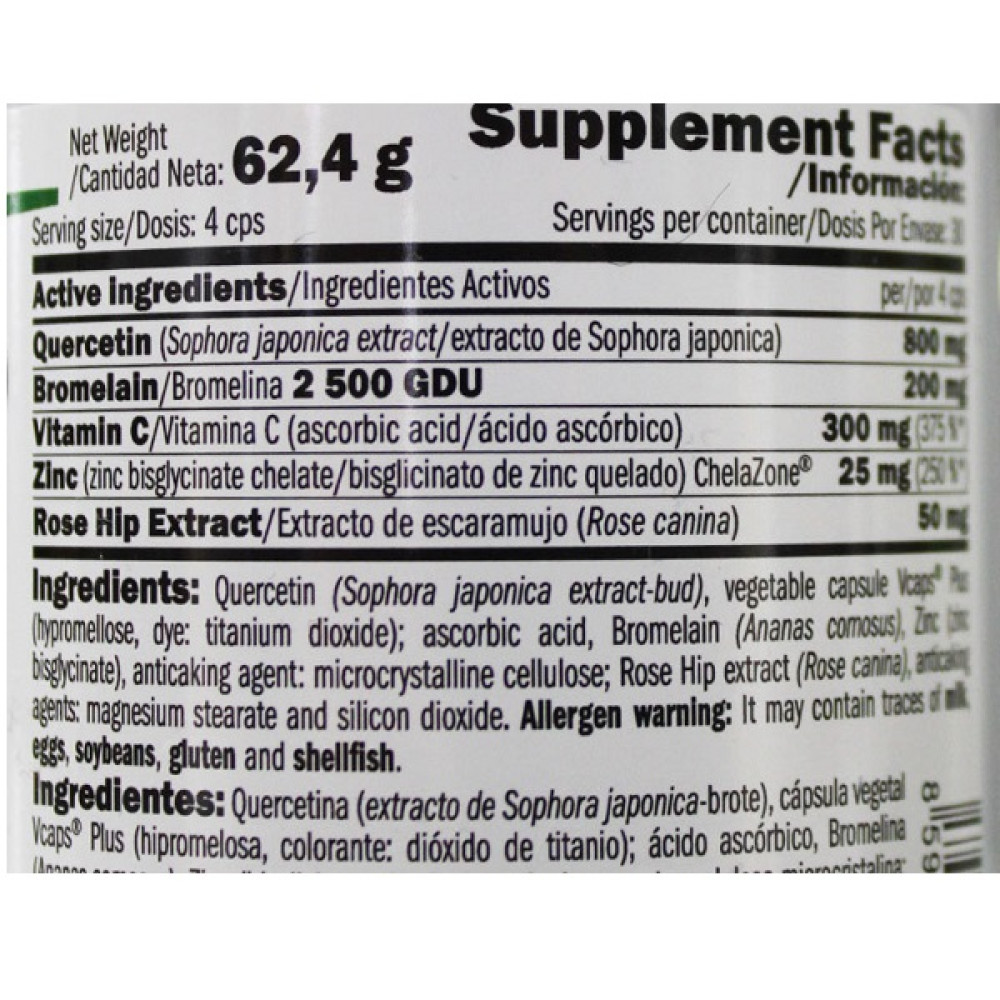 Кверцетін Amix Nutrition GreenDay ProVegan Quercetin with Bromelain Plus 120 Veg Caps
