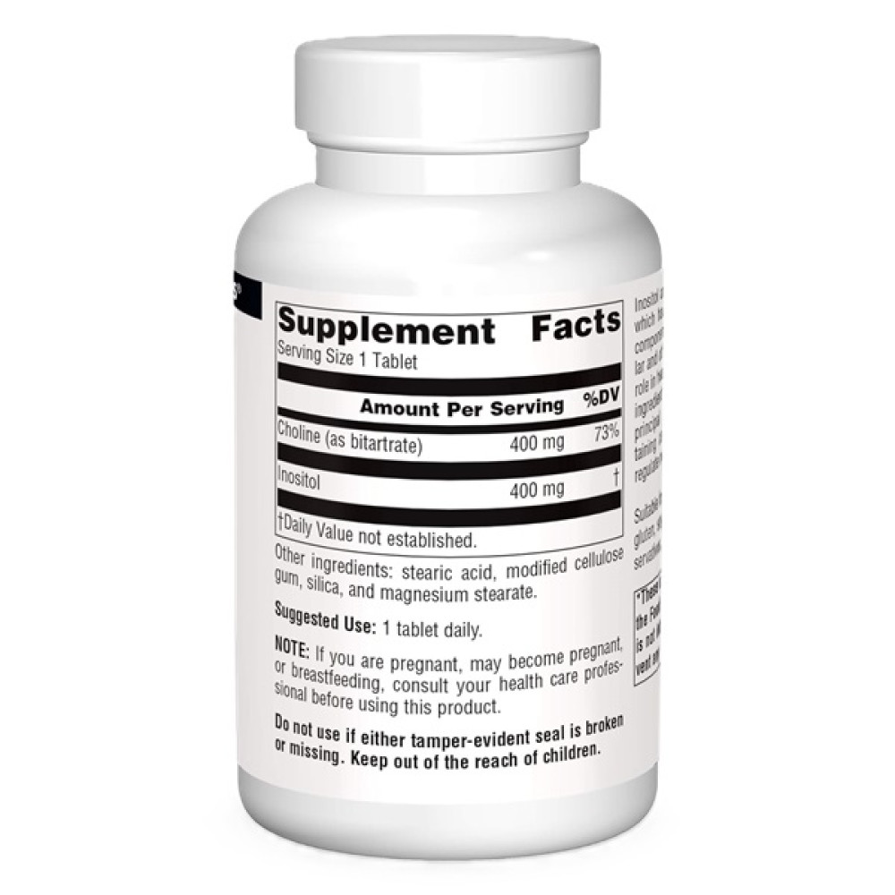 Інозитол Source Naturals Inositol&Choline 800 mg 100 Tabs