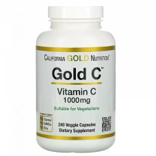 Вітамін C California Gold Nutrition Gold C, Vitamin C 1000 mg 240 Veg Caps