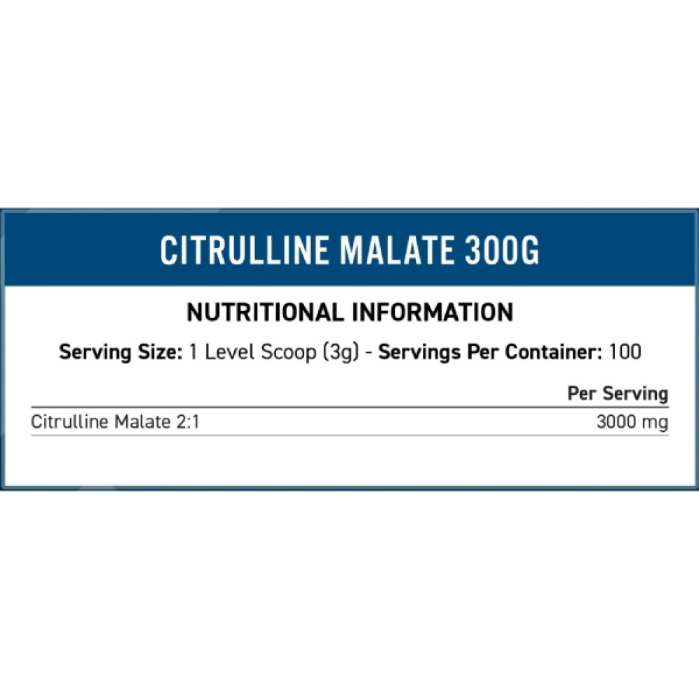 Цитрулін для спорту Applied Nutrition Citrulline Malate 2:1 300 g /100 servings/ Unflavored