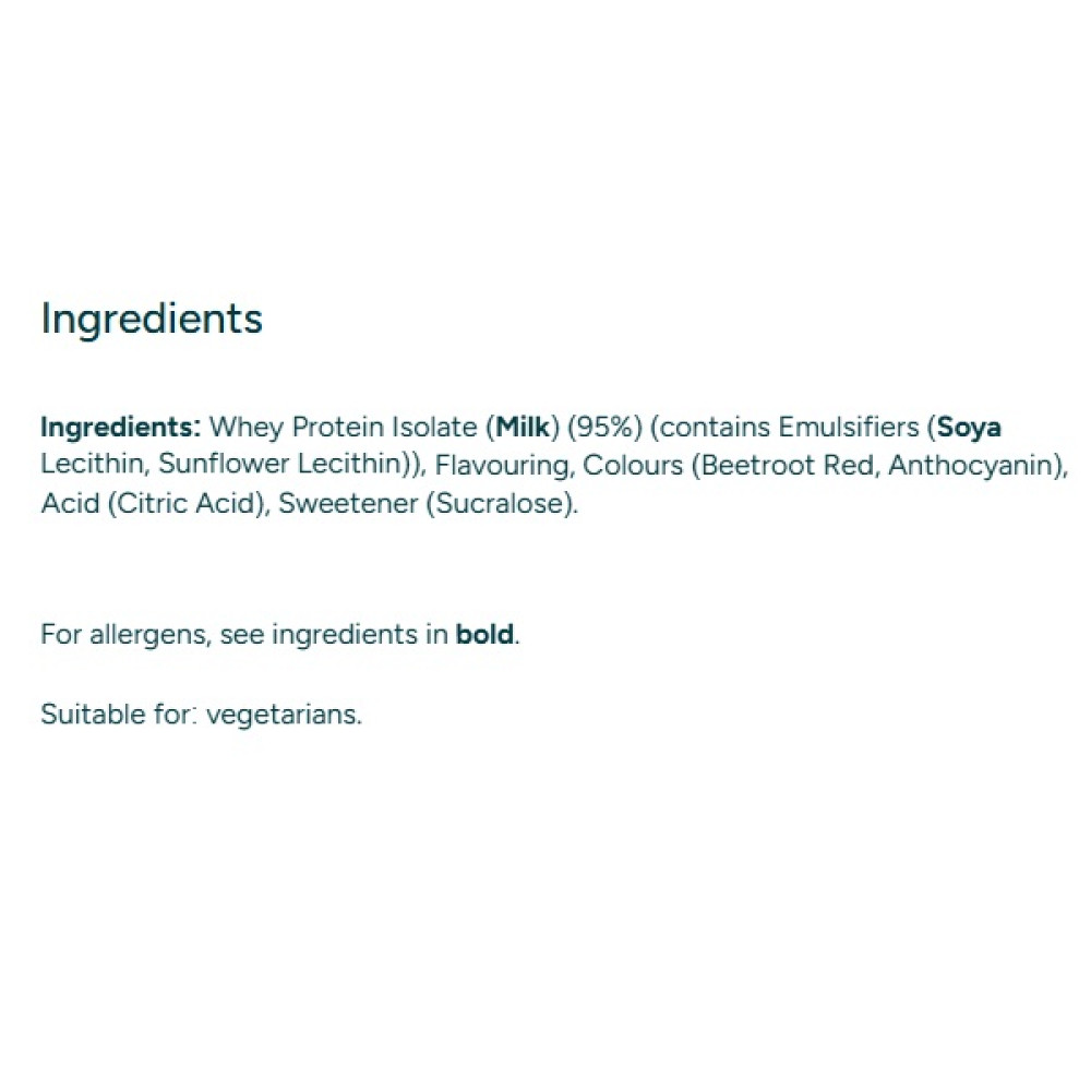 Протеїн MyProtein Impact Whey Isolate 1000 g /40 servings/ Blueberry