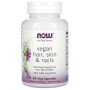 Комплекс для шкіри, волосся, нігтів NOW Foods Vegan Hair, Skin & Nails 90 Veg Caps