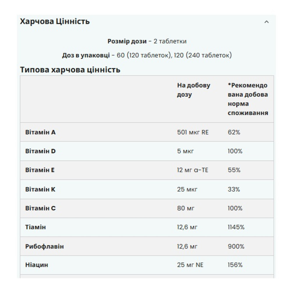 Вітамінно-мінеральний комплекс для спорту MyProtein Alpha Men 120 Tabs
