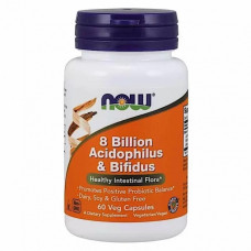 Пробіотик NOW Foods Acidophilus & Bifidus 8 billion 60 Veg Caps