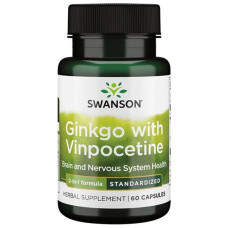 Гінкго Білоба Swanson Ginko with Vinpocetine 60 Caps