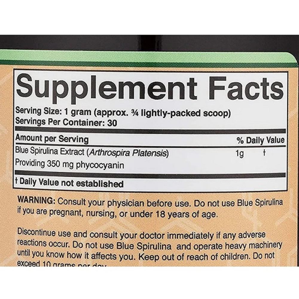 Спіруліна Double Wood Blue Spirulina Extract 30 g /30 servings/