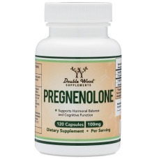 Натуральна добавка для імунітету Double Wood Pregnenolone 100 mg 120 Caps