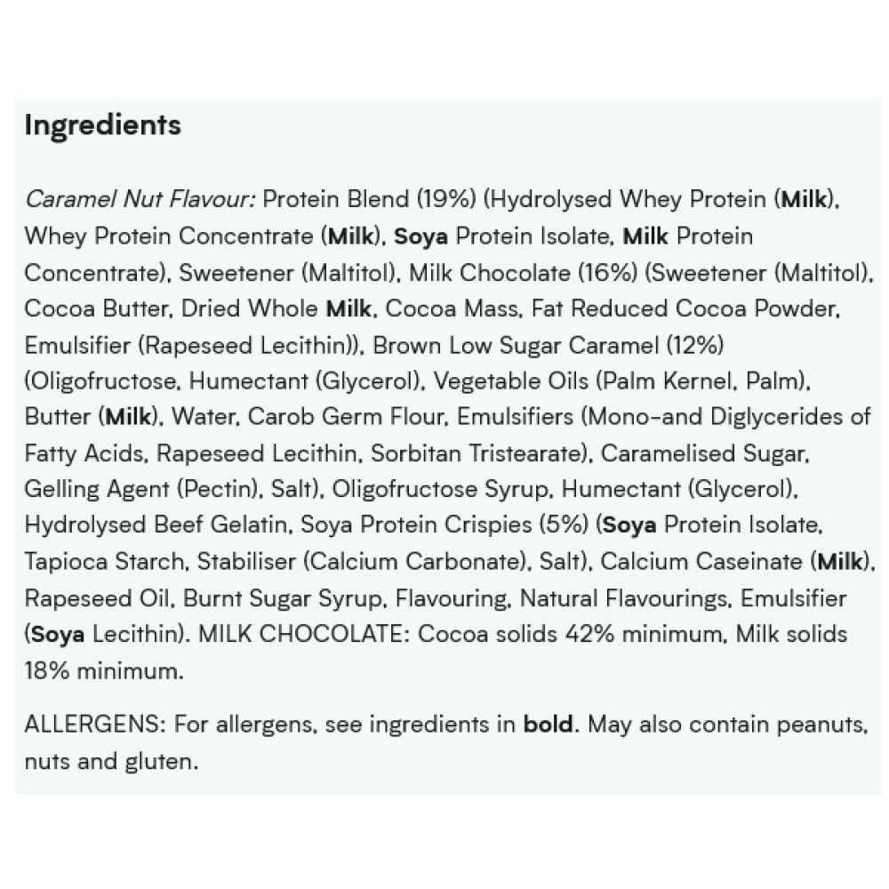 Протеїновий батончик MyProtein Impact Protein Bar 12 х 64 g Caramel Nut