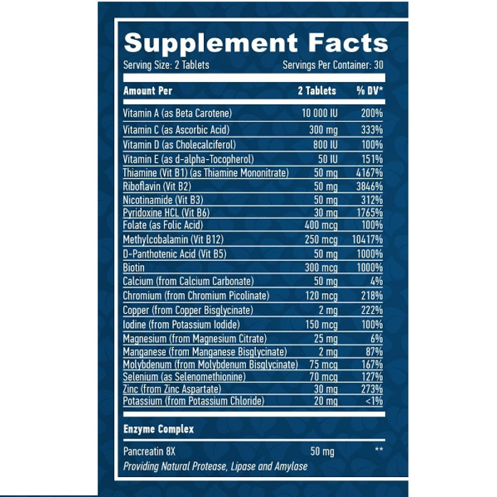 Вітамінно-мінеральний комплекс для чоловіків Haya Labs Food Based Men's Multi 60 Tabs