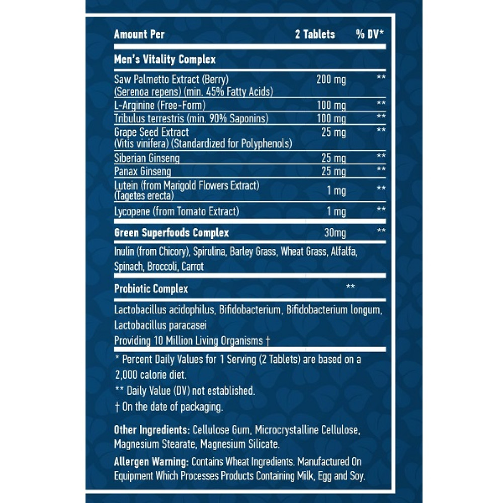 Вітамінно-мінеральний комплекс для чоловіків Haya Labs Food Based Men's Multi 60 Tabs