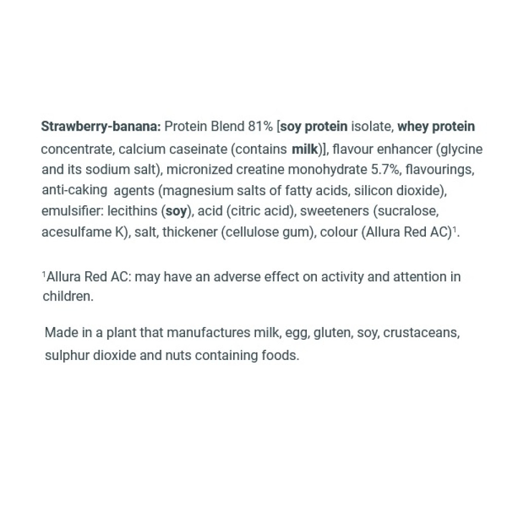 Протеїн BioTechUSA Protein Power 500 g /16 servings/ Strawberry Banana