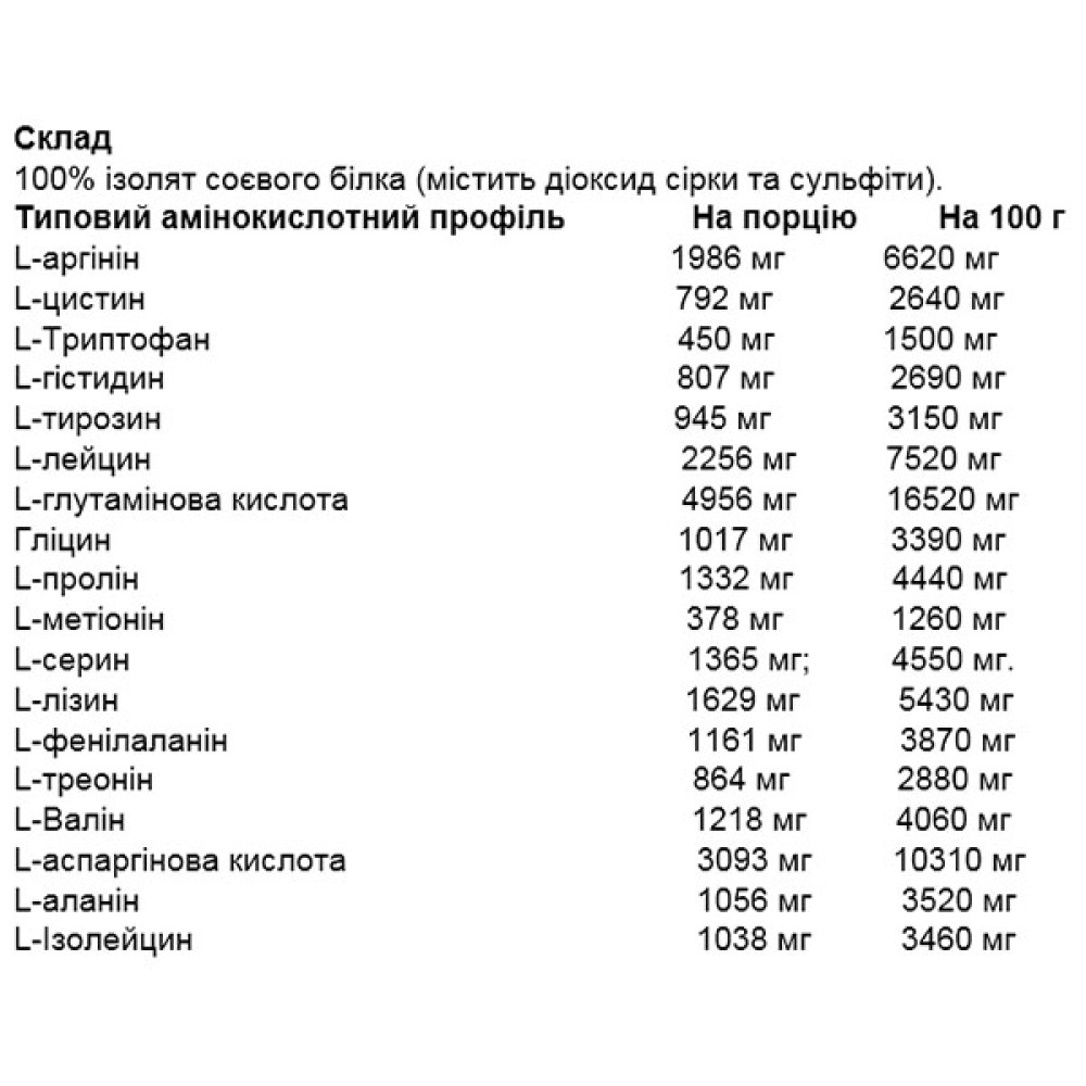 Протеїн OstroVit Soy Protein Isolate 390 g /13 servings/