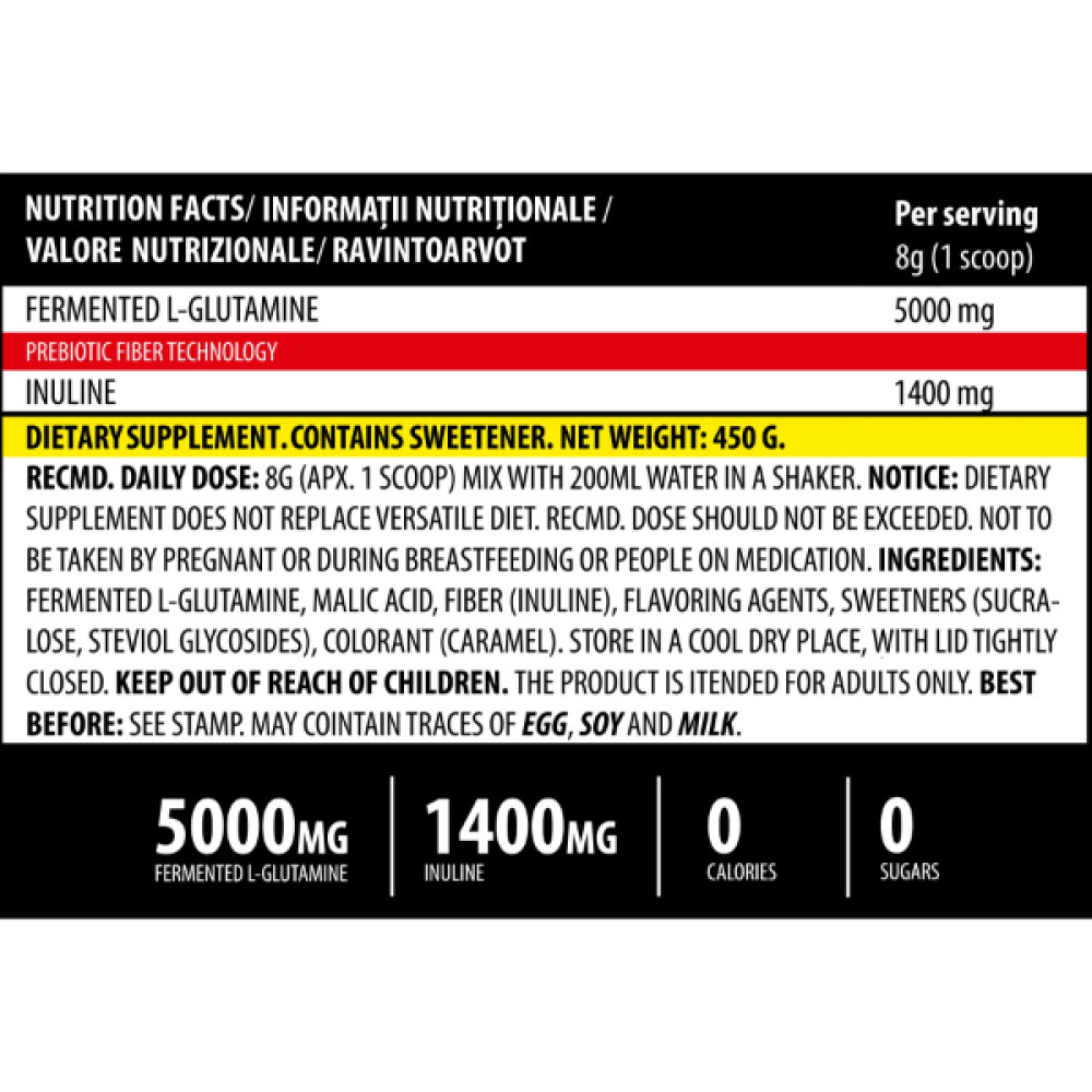 Глютамін для спорту Genius Nutrition i Glutamine 450 g /56 servings/ Watermelon
