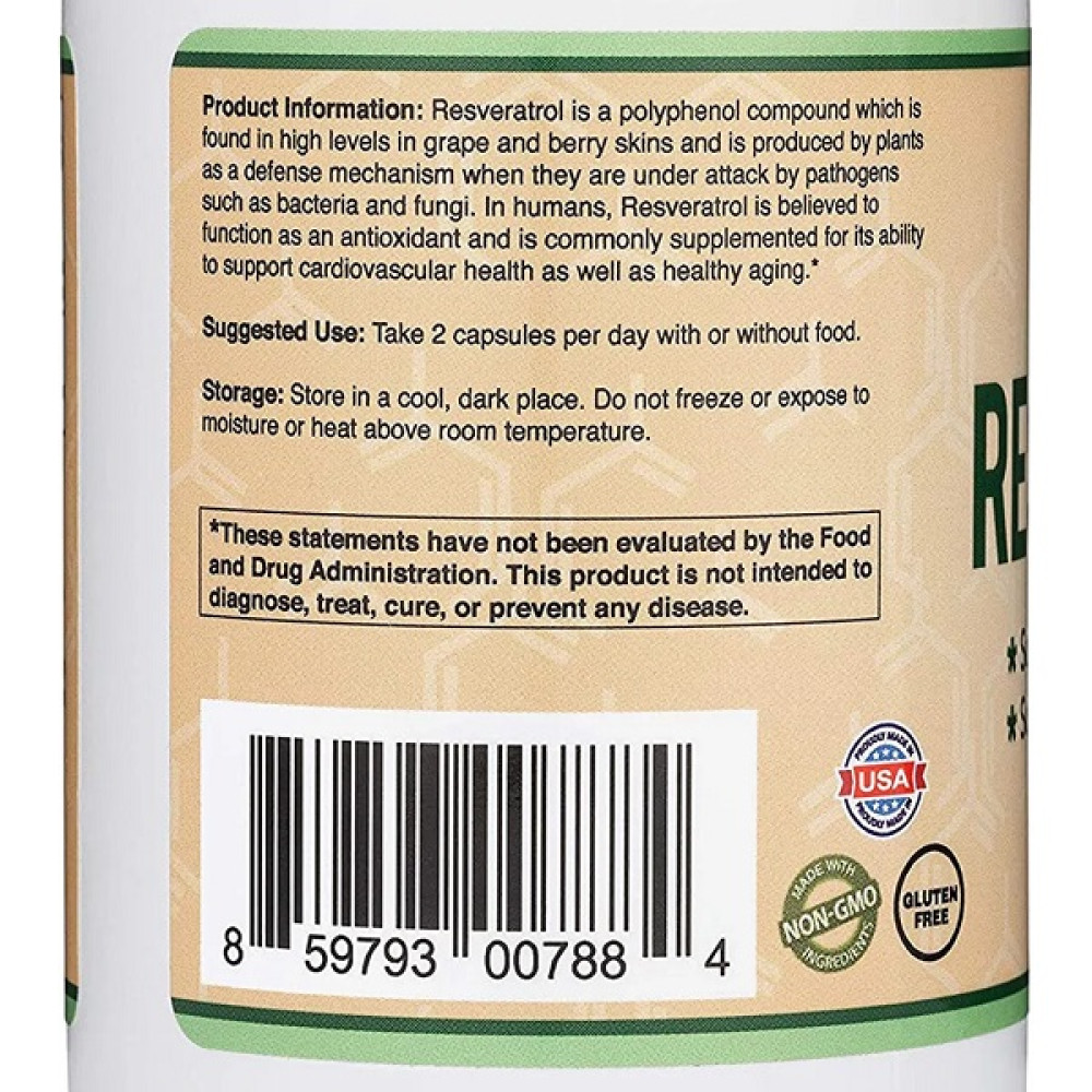 Ресвератрол Double Wood Resveratrol 250 mg 120 Caps