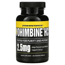 Йохімбе Primaforce Yohimbine HCL 2,5 mg 90 Caps