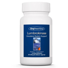 Комплекс для профілактики тиску та кровообігу Allergy Research Group Lumbrokinase 60 Caps ALG-76140