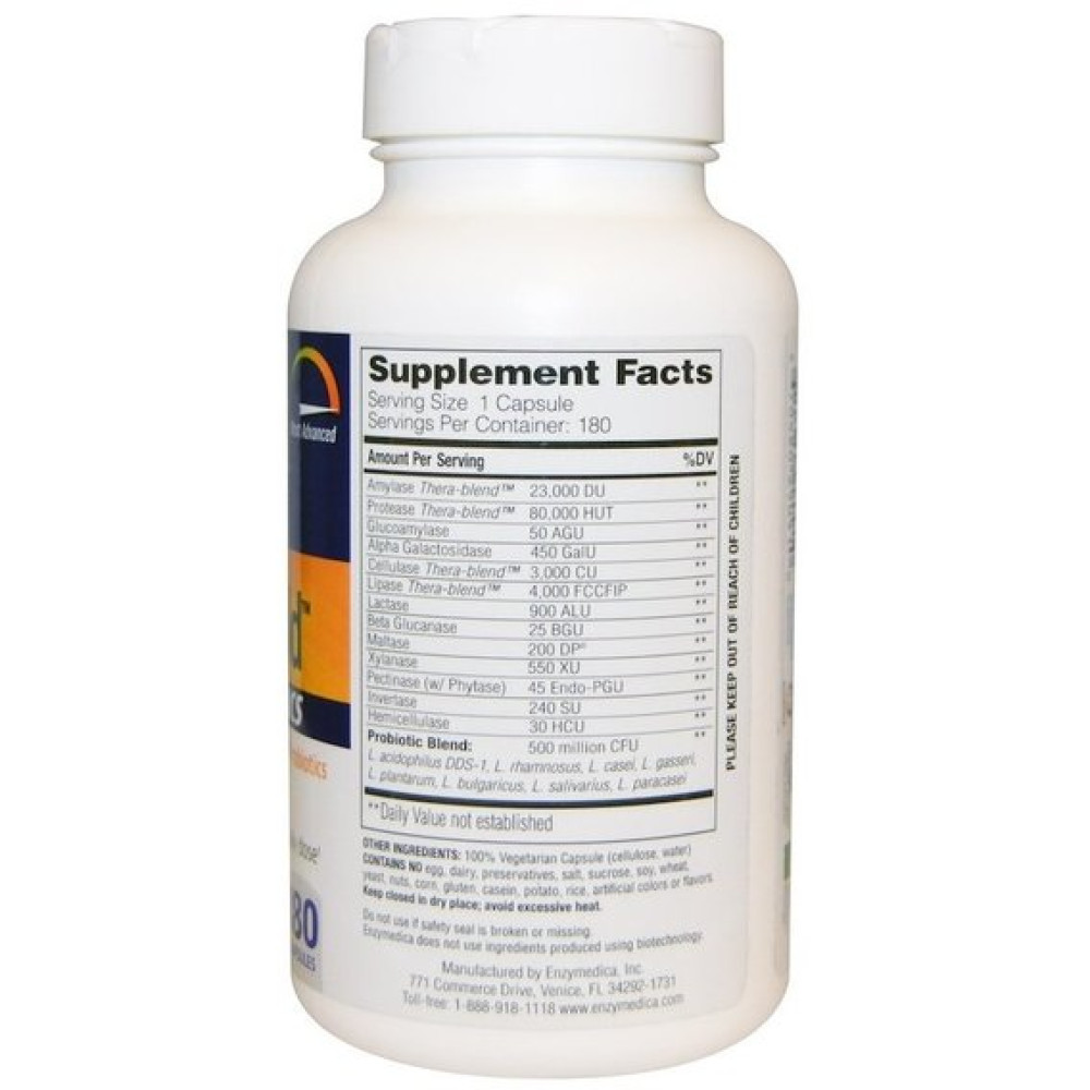 Пробіотик Enzymedica Digest Gold + Probiotics 180 Caps ENZ-29091